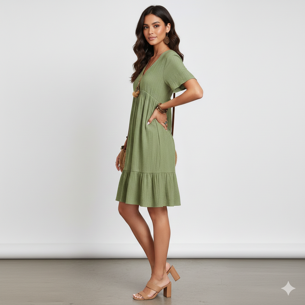 Vestido Curto Clássico Sofia